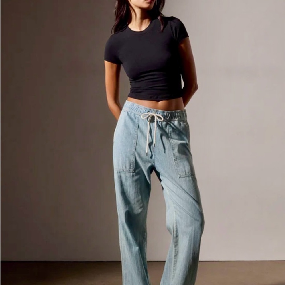James Perse Denim Cargo Pants S